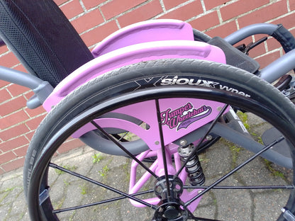 WCMX Skate Rollstuhl Jumper Wheelchair Pink/Lila 24" Ausstellungstück